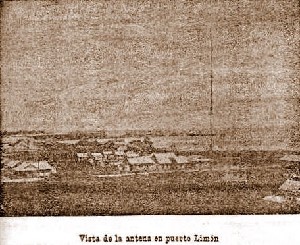 Vista de la antena en Limón